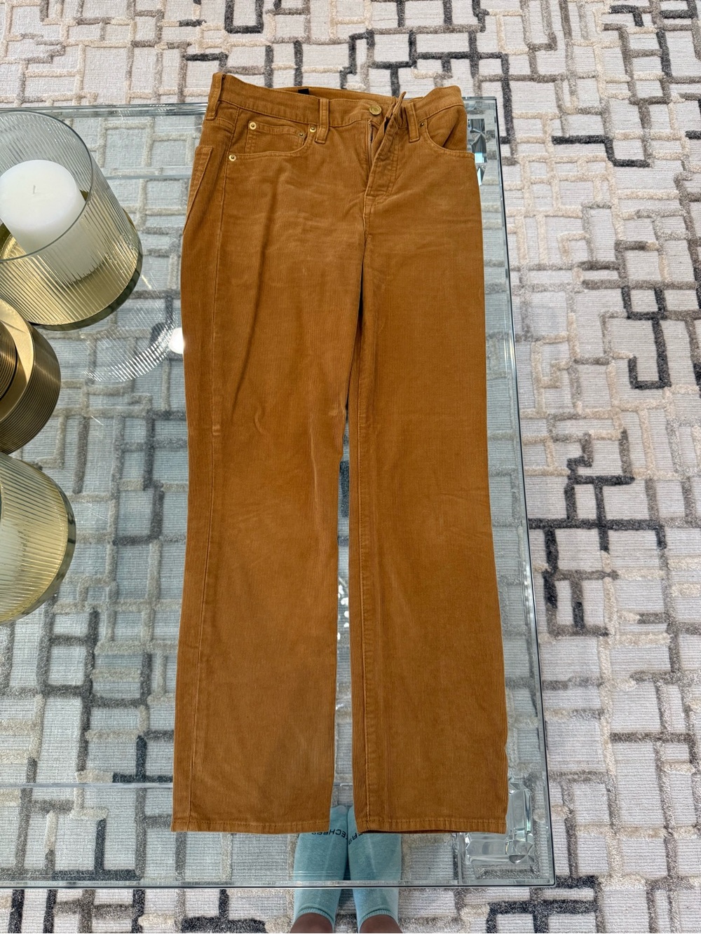 Women’s Corduroy Pants in Brown - Classic Straight Fit